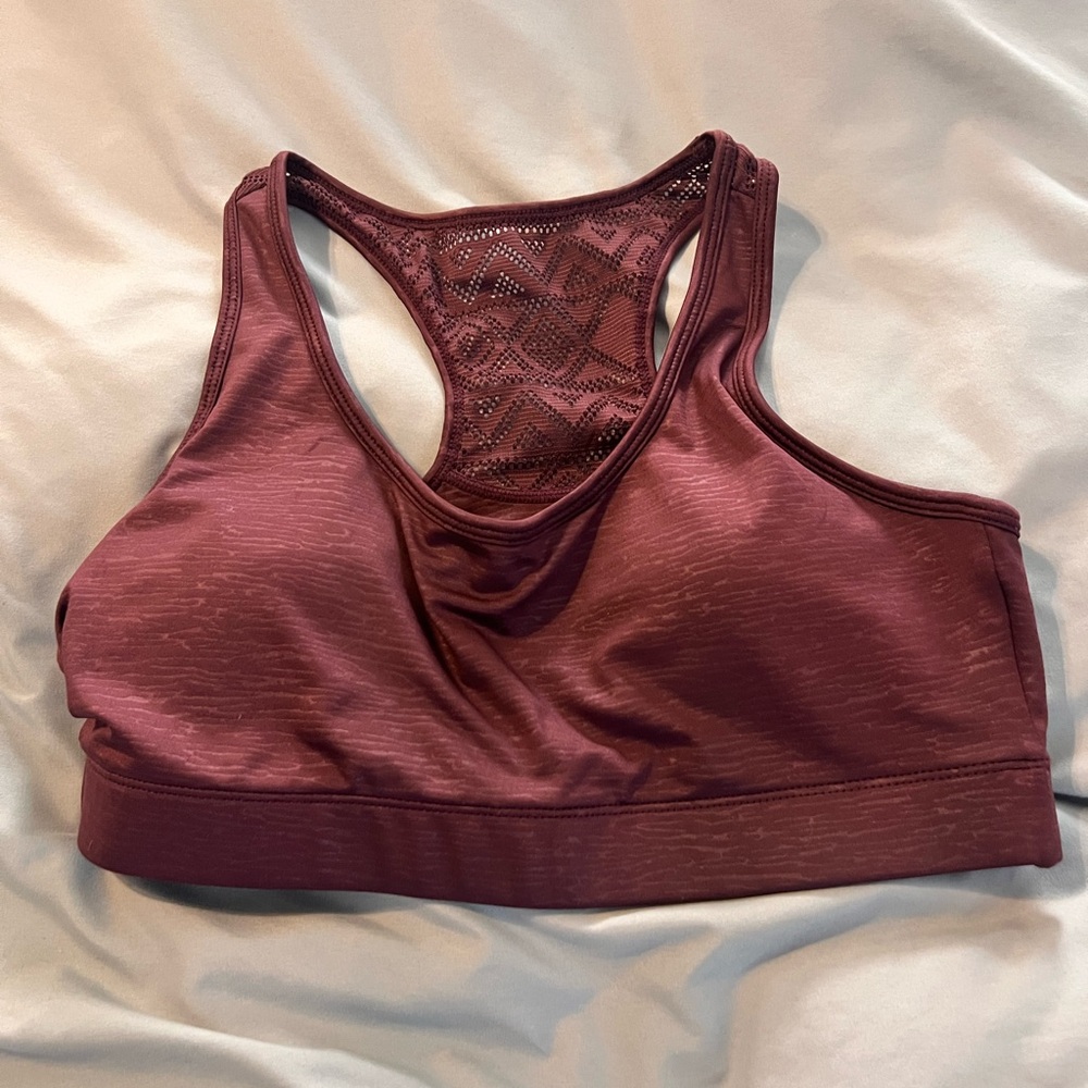 Women's Burgundy Sports Bra